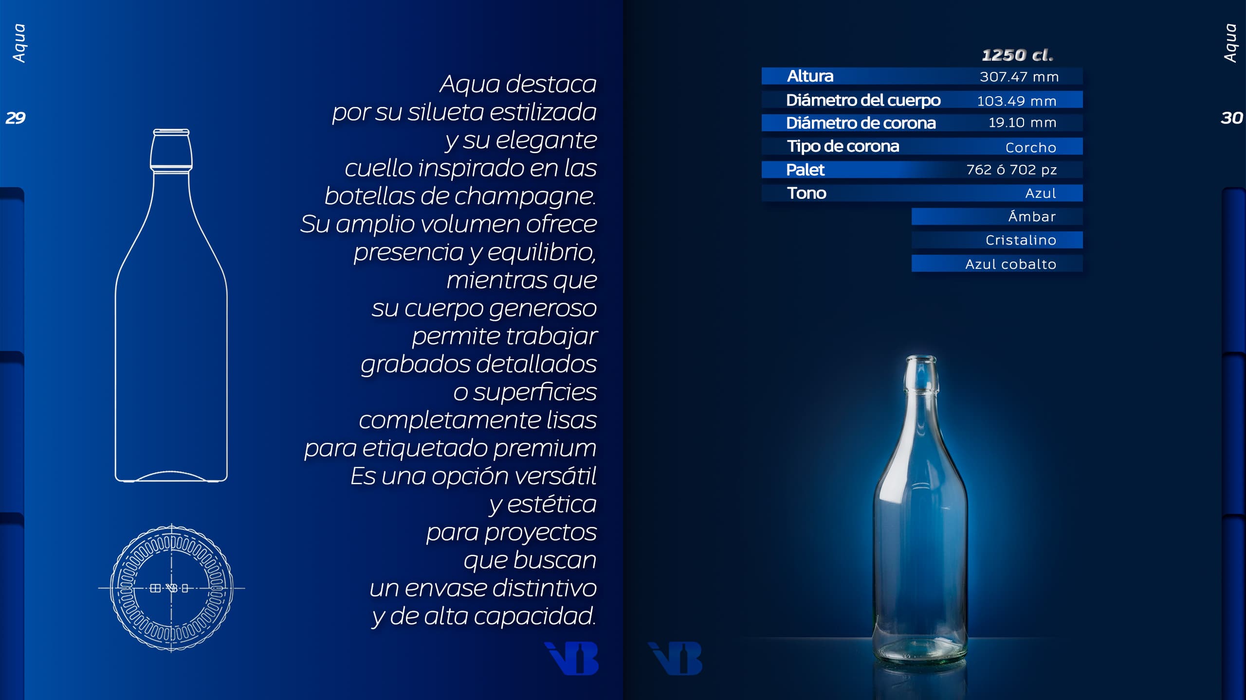 Botella de vidrio de la colección Aqua - Página 1 del catálogo